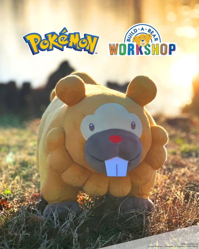 Bidoff es el último Pokémon en unirse a la gama de peluches de Build-A-Bear