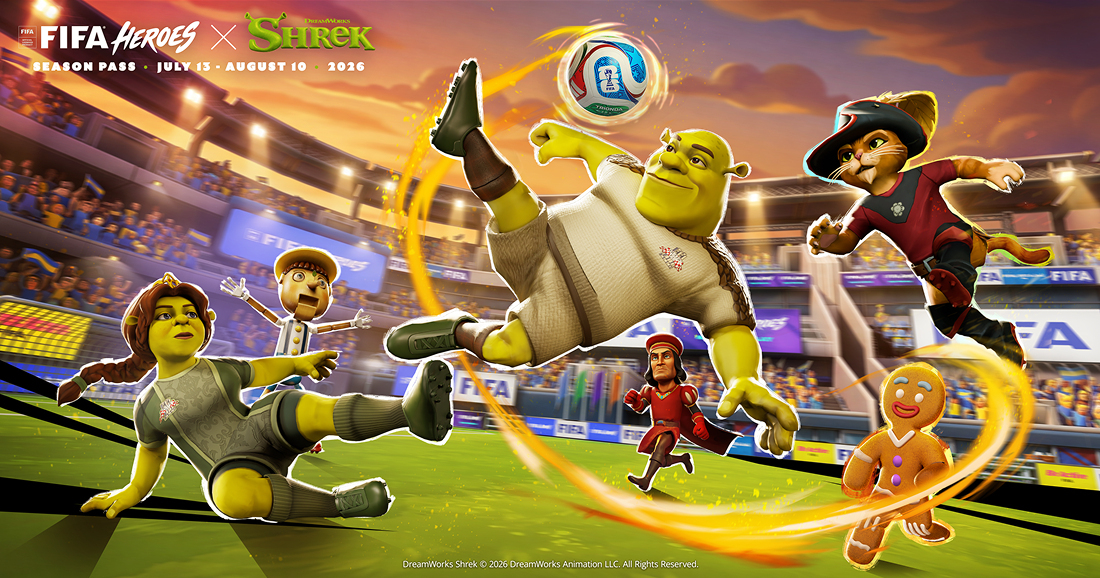 Juega al fútbol con Shrek en FIFA Heroes