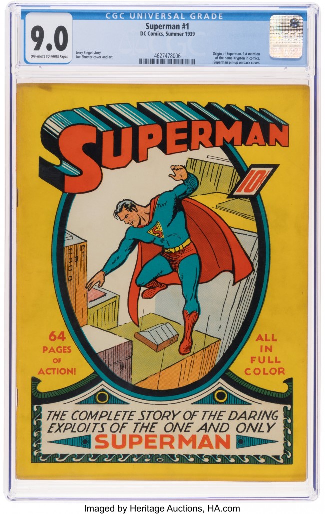 Un cómic de Superman de 1939 sale a subasta y debería venderse como uno de los cómics más valiosos de la historia
