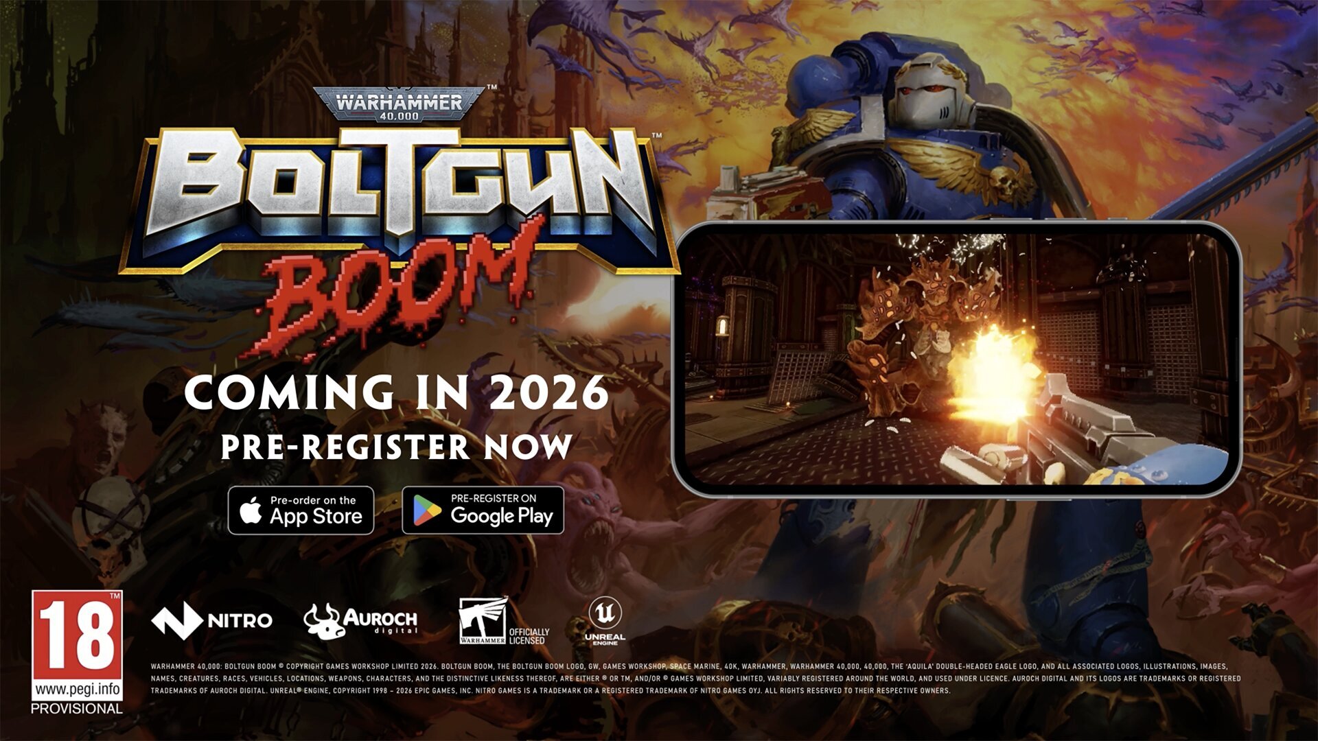 Warhammer 40,000: Boltgun Boom anunciado... y ya a la venta en las tiendas de apps de iOS y Android