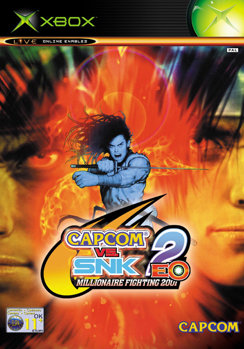 CAPCOM VS SNK 2 CUSTOM GAME DVD COVER PS2 INSERT REPLACEMENT 273mm x 183mm