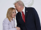 Giorgia Meloni en un inc&oacute;modo intercambio con Trump despu&eacute;s de que el presidente de EE.UU. la llamara "guapa"
