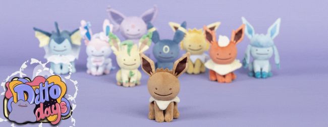Ditto se transforma en 21 Pokémon diferentes en la nueva gama de peluches