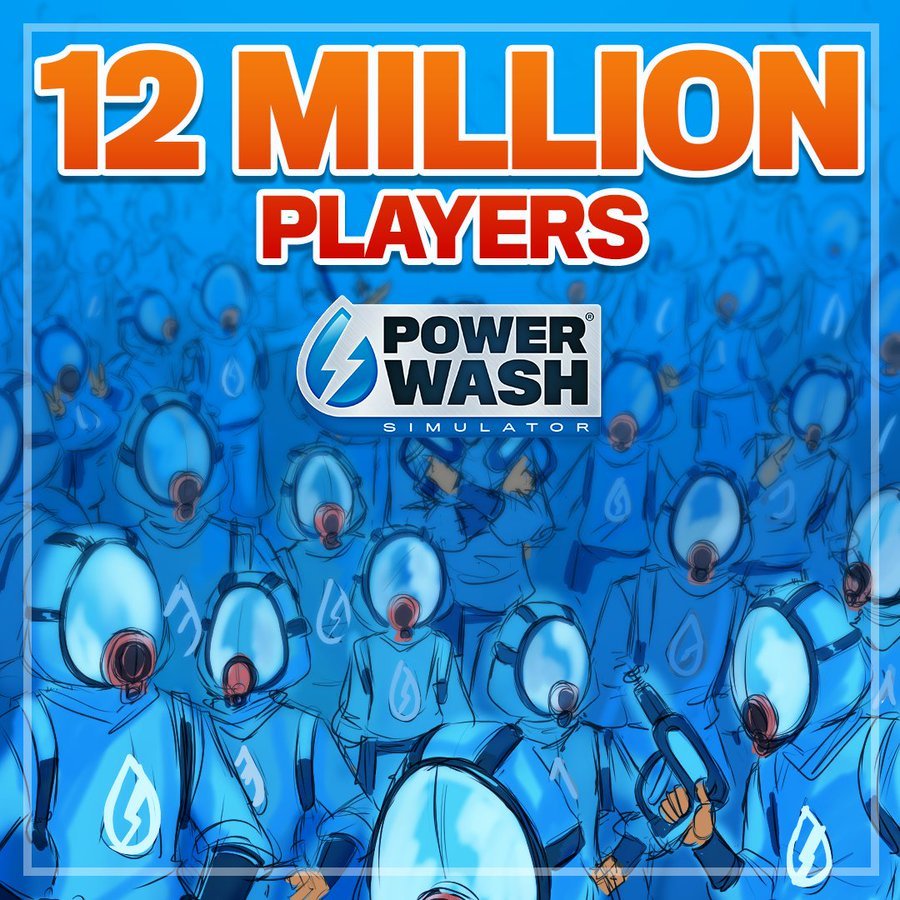 Ya son más de 12 millones los jugadores que sujetan la manguera de PowerWash Simulator