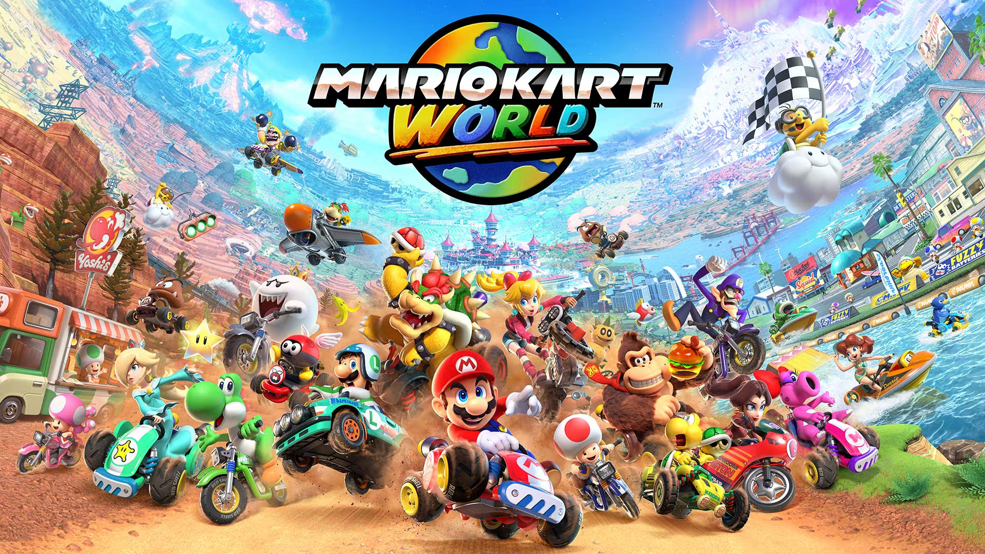 Ya está aquí la actualización 1.7.0. de Mario Kart World con dos nuevas rutas de Modo Supervivencia, sitckers en foto y mucho más, ¡y gratis!
