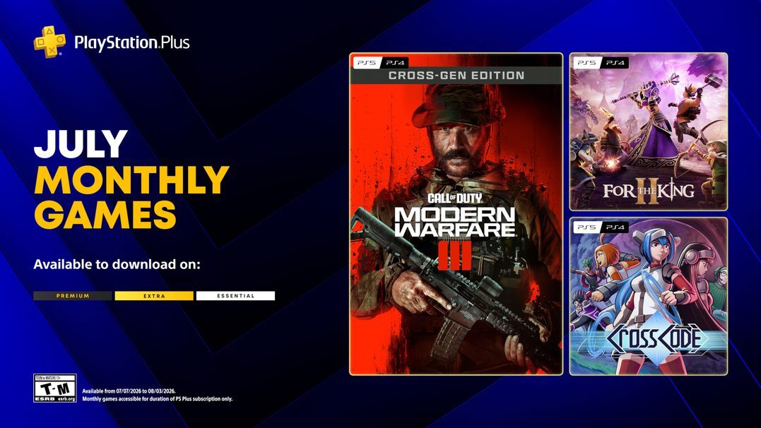 Call of Duty: Modern Warfare III Destacan los títulos de PlayStation Plus de julio