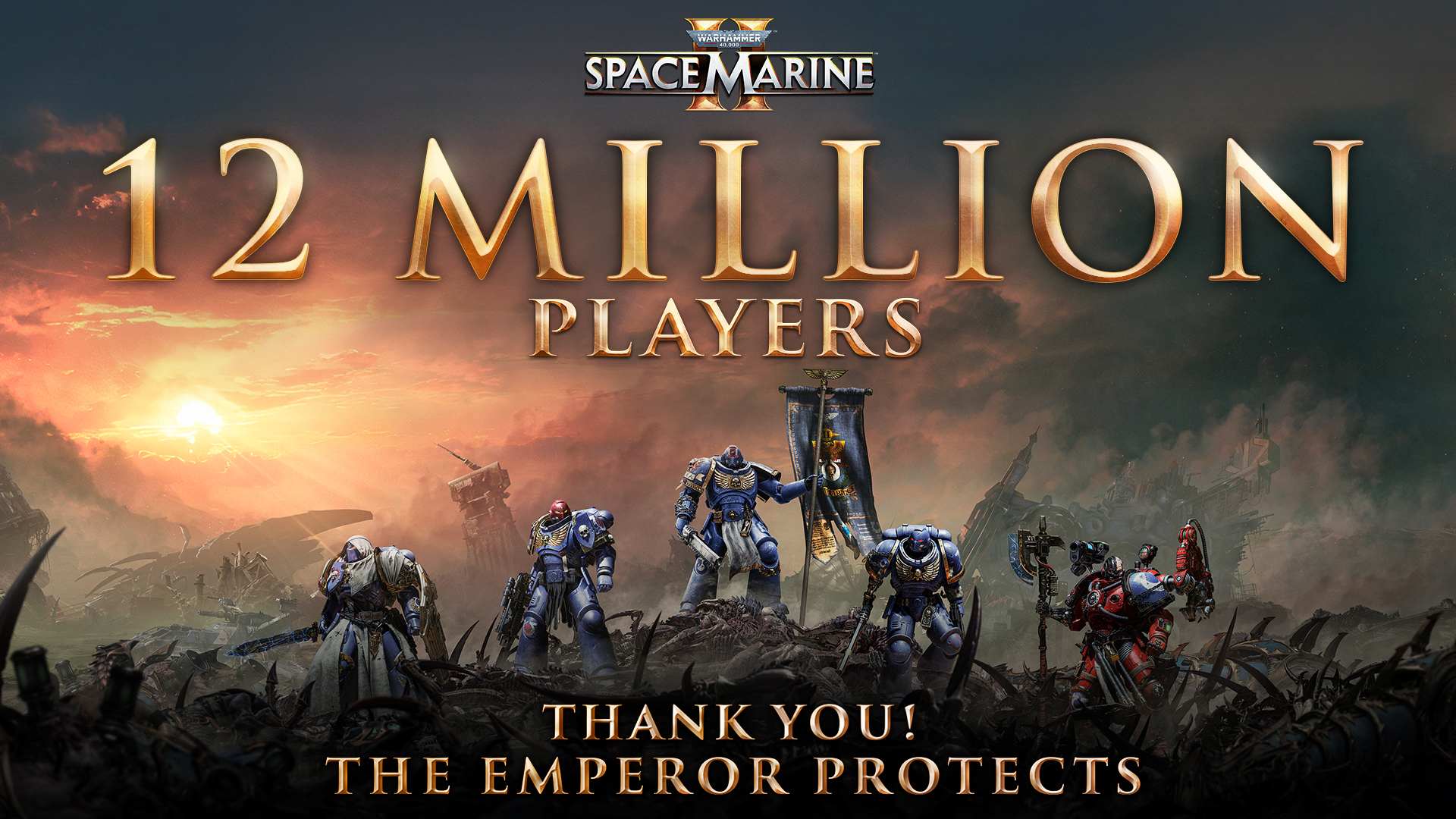 Warhammer 40,000: Space Marine II ha superado los 12 millones de jugadores