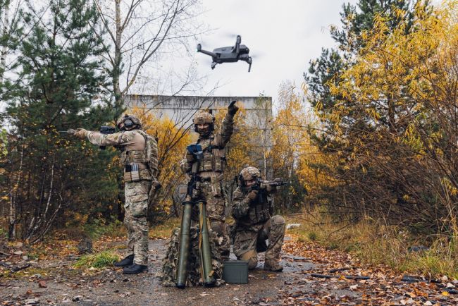 Dinamarca planea un entrenamiento con drones en Ucrania, una primicia europea