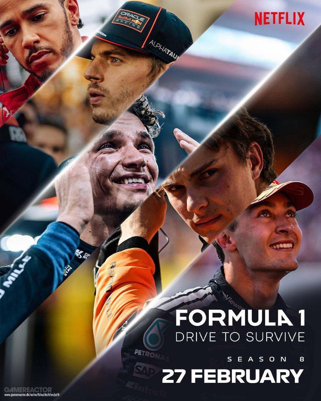 Netflix confirma que la 8ª temporada de Formula 1: Drive to Survive volverá el mes que viene.