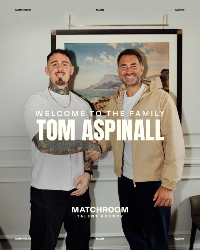 Eddie Hearn se recupera y Tom Aspinall ficha por Matchroom