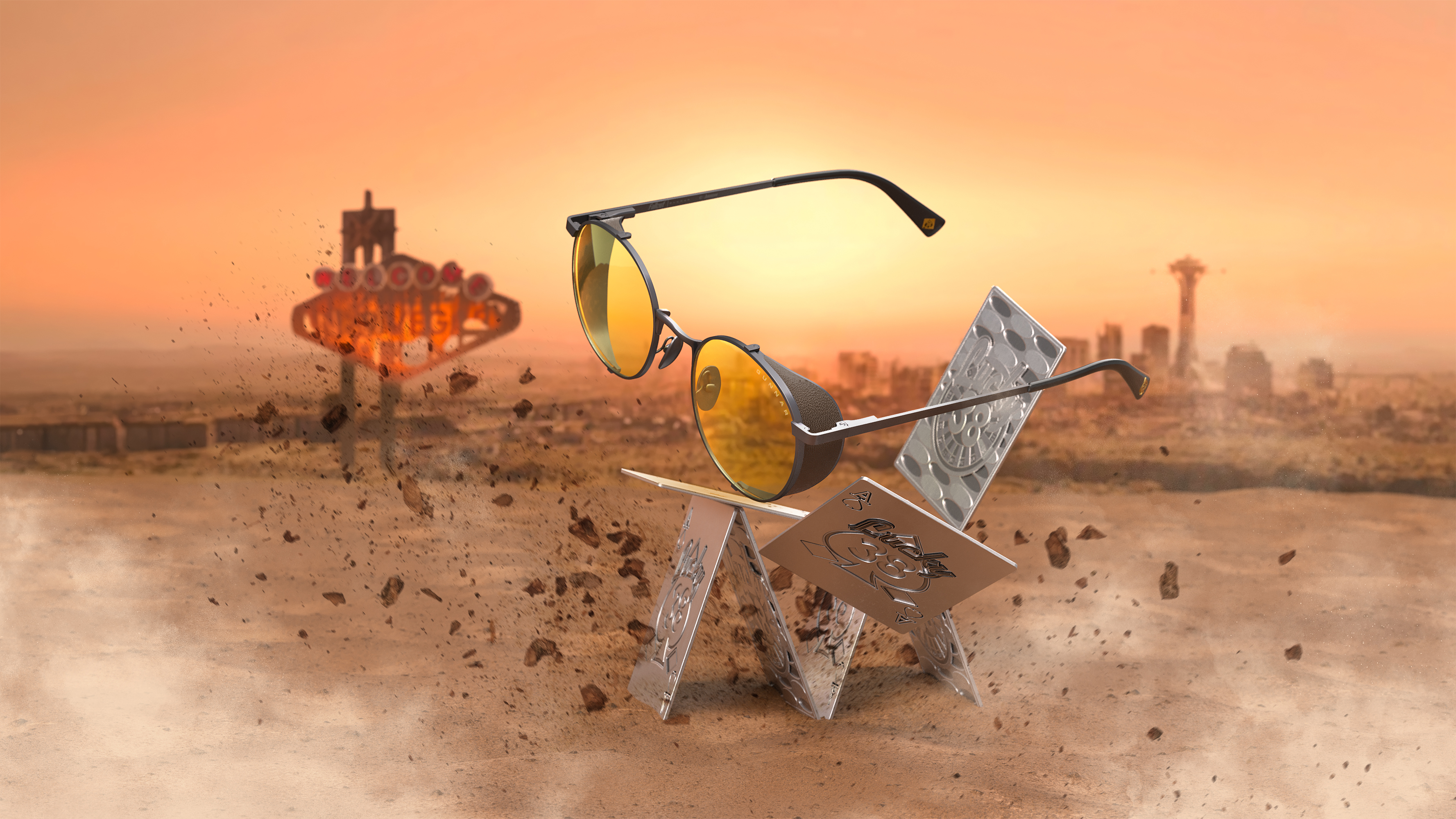 Este calor es el Páramo y con las gafas Gunnar Optiks Fallout Lucky 38 nos sentimos como el Necrófago en Fallout