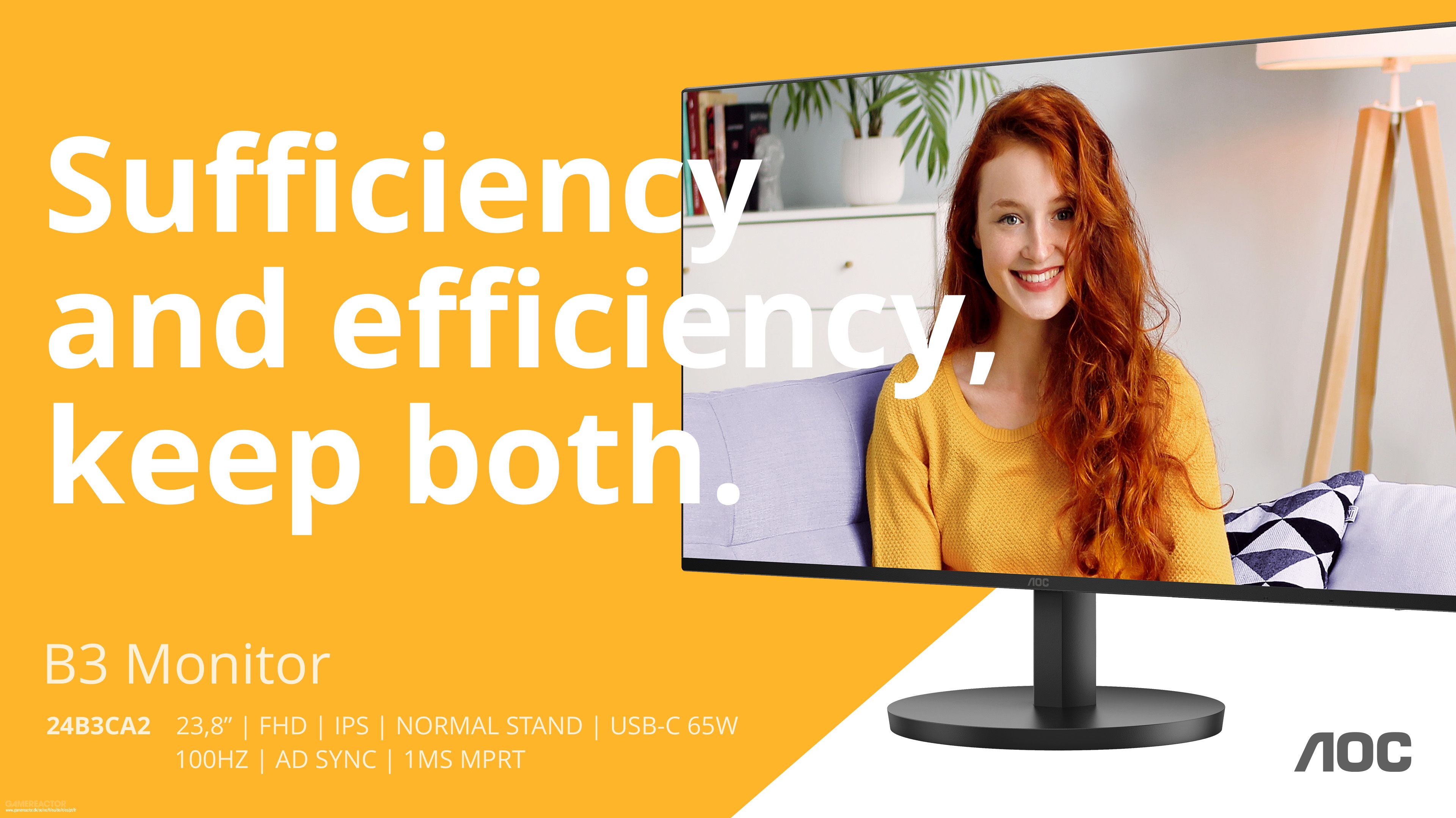 AOC presenta B3, su nueva serie de monitores multipropósito