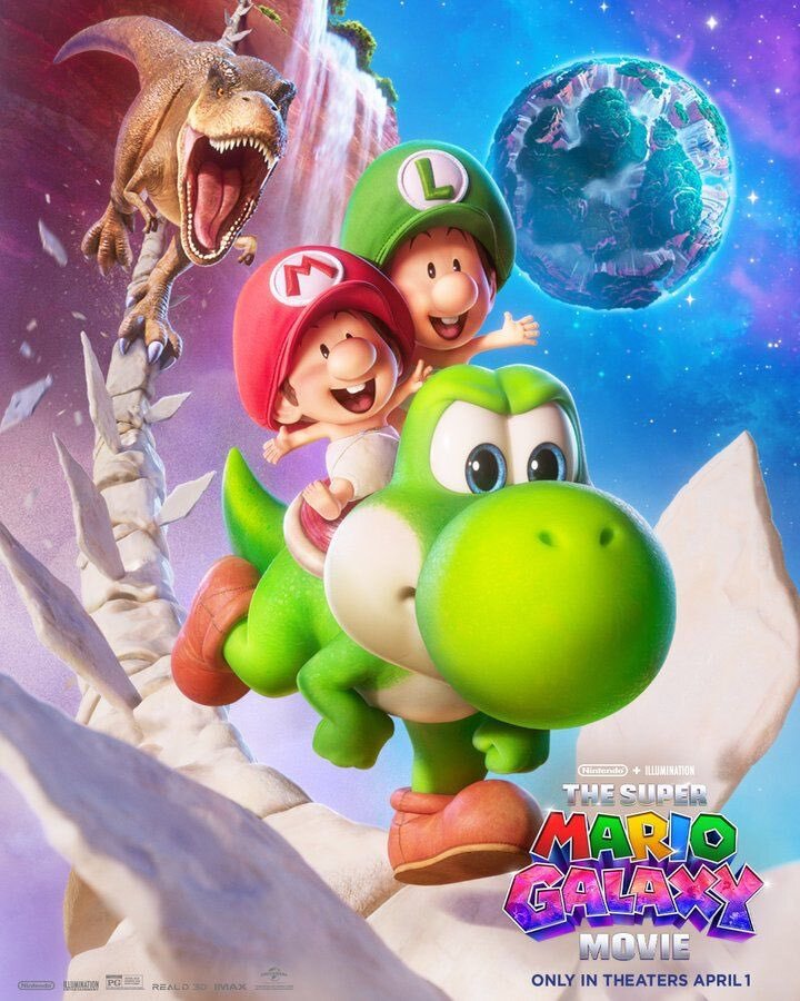 Así son los nuevos pósters de personajes de Super Mario Galaxy: La película