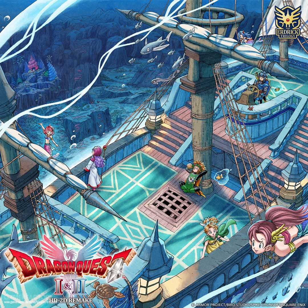 Square Enix presenta una nueva zona bajo el mar en Dragon Quest I & II HD-2D Remake