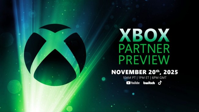 Xbox organizará un Partner Preview Showcase el 20 de noviembre