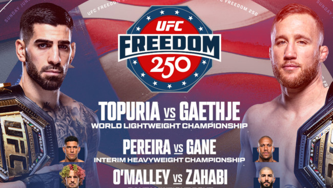 Ilia Topuria contra Gaethje, cabeza de cartel de la UFC en la Casa Blanca el día del cumpleaños de Trump