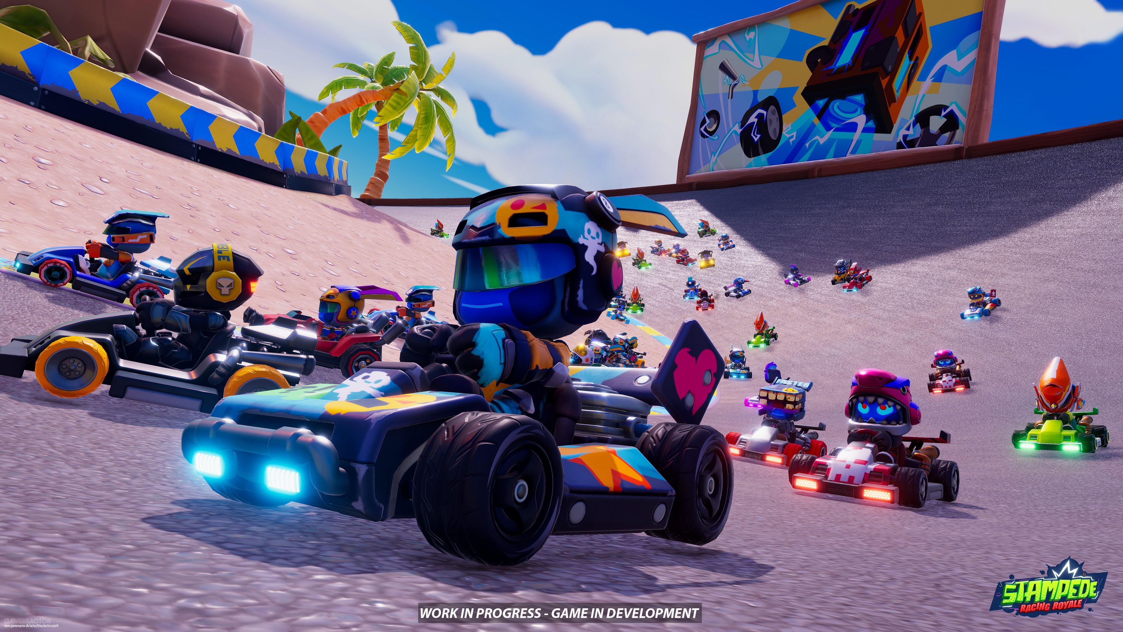 Stampede Racing Royale, o cómo unir los conceptos de Fall Guys y Mario