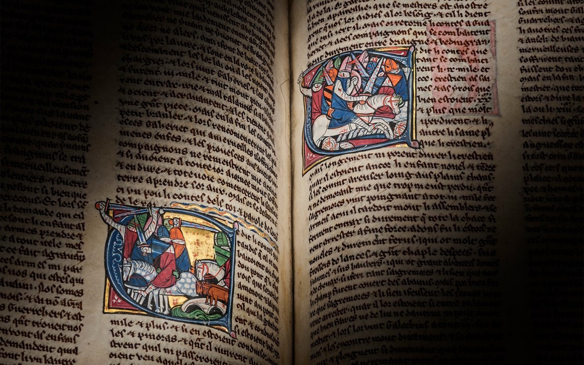 Se espera que el libro medieval del Rey Arturo se venda por 2 millones de libras en una subasta