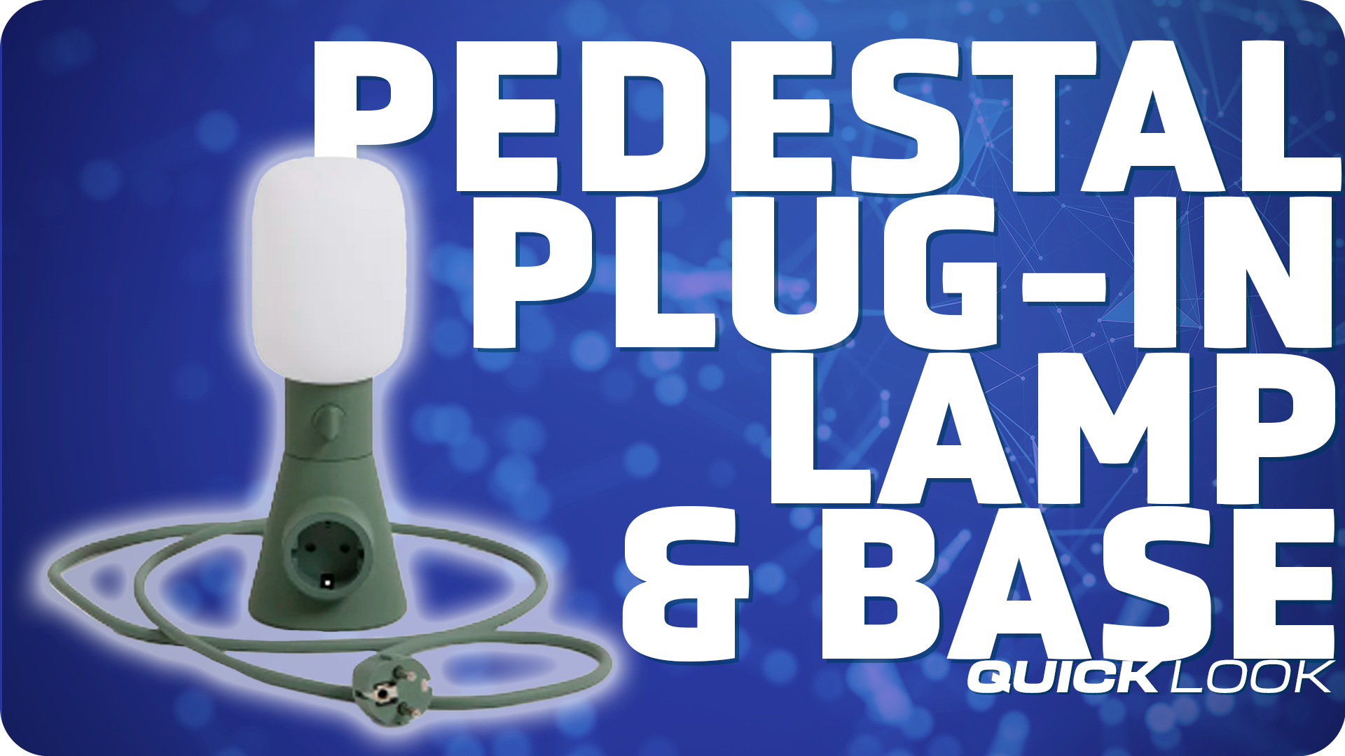 La Plug-In Lamp de Pedestal es ideal para quienes necesitan una fuente de luz cerca