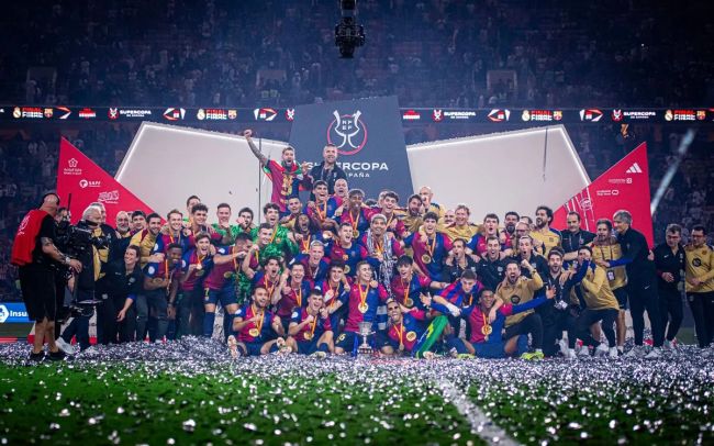 El Barcelona vuelve a golear al Real Madrid: 5-2 en la final de la Supercopa