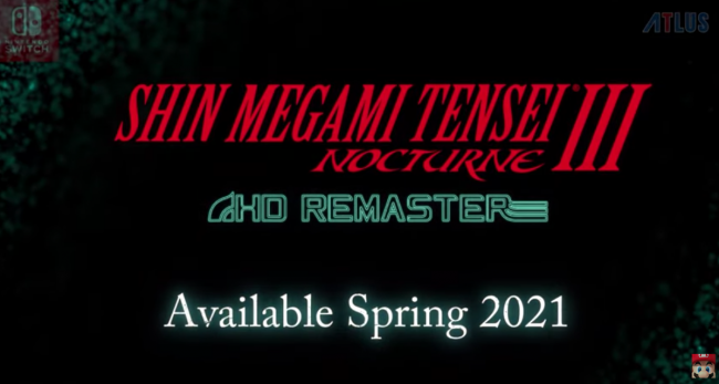 Shin Megami Tensei III Nocturne HD Remaster
