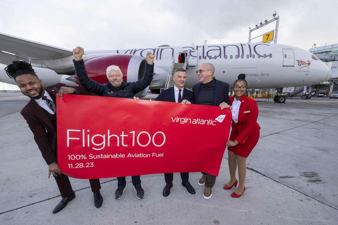 Virgin Atlantic realizará un vuelo transatlántico utilizando combustible de aviación 100% sostenible
