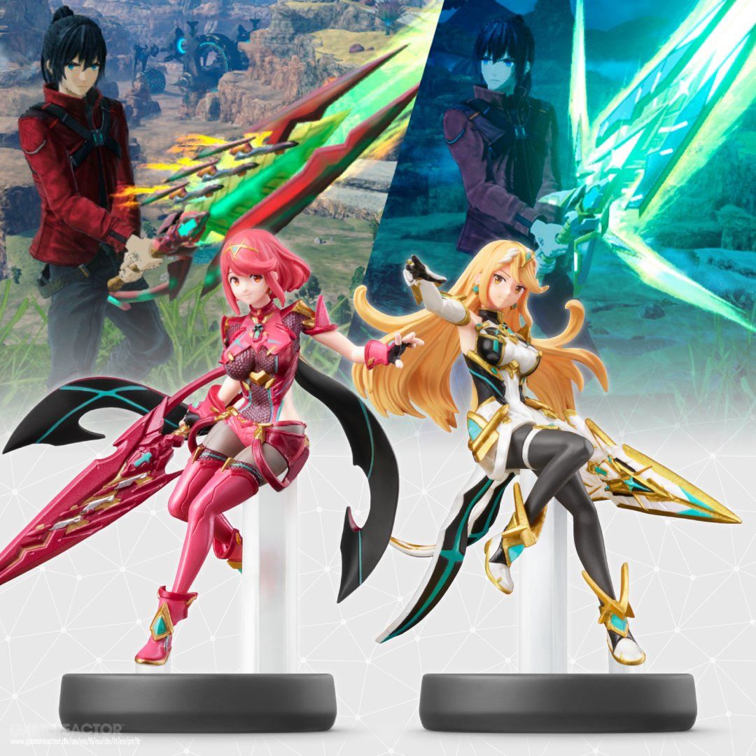 Pyra and Mythra Amiibos hit stores in July
