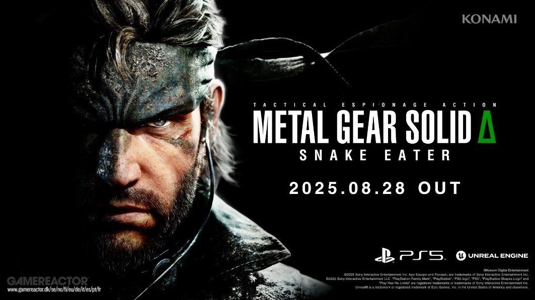 A Sony se le escapa la fecha de lanzamiento de Metal Gear Solid Δ: Snake Eater, que llegará a finales de agosto