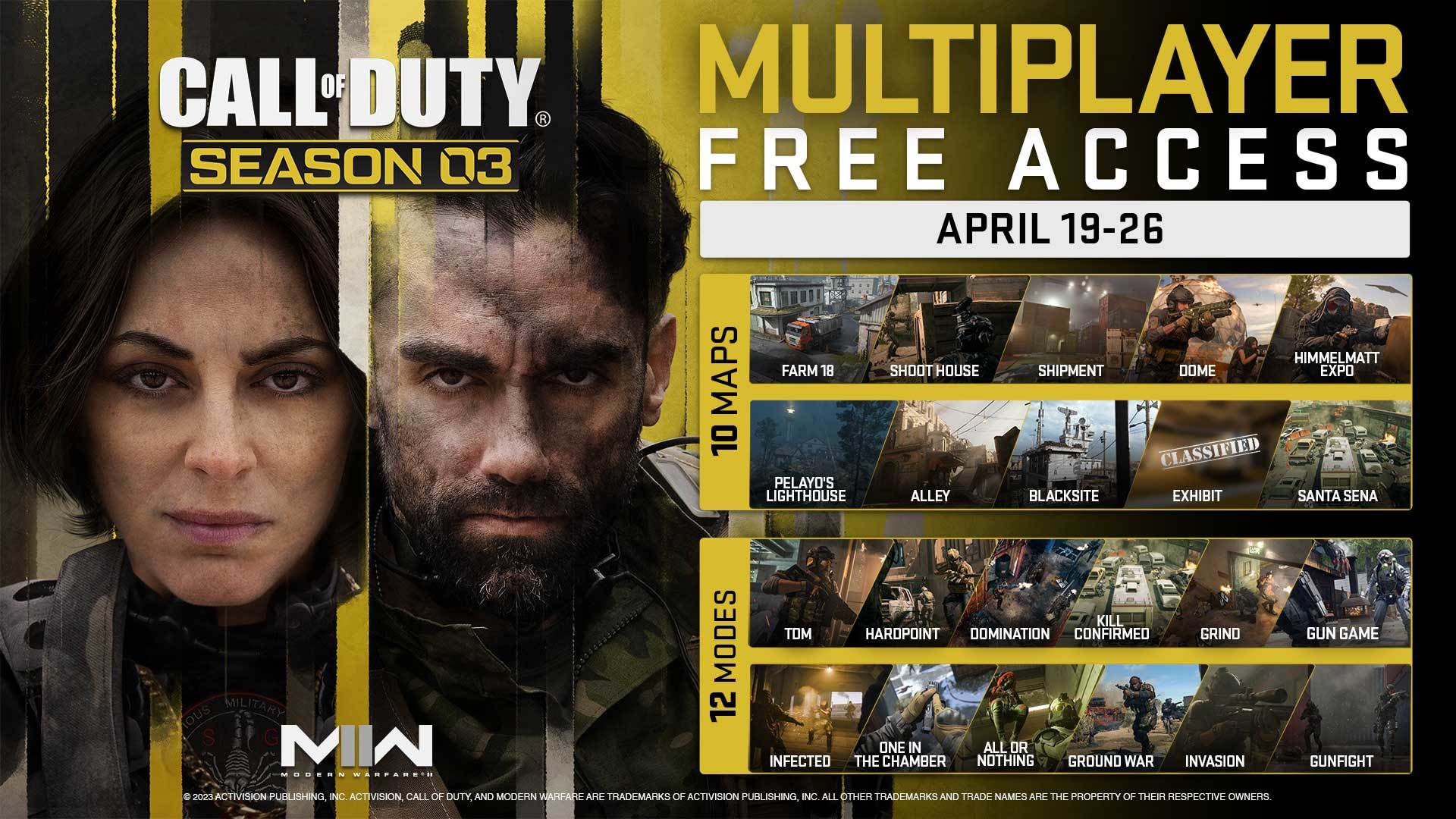 Play Call of Duty: Modern Warfare II for free until April 26