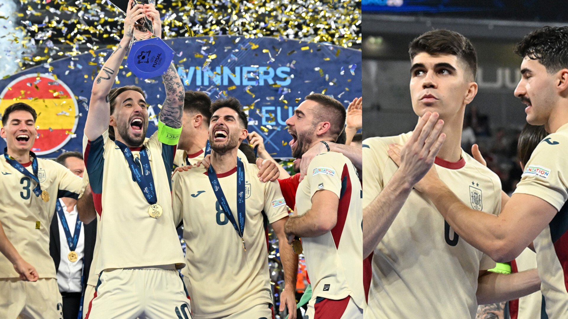 España derrota a Portugal y conquista su octavo Campeonato de Europa de Futsal de la UEFA