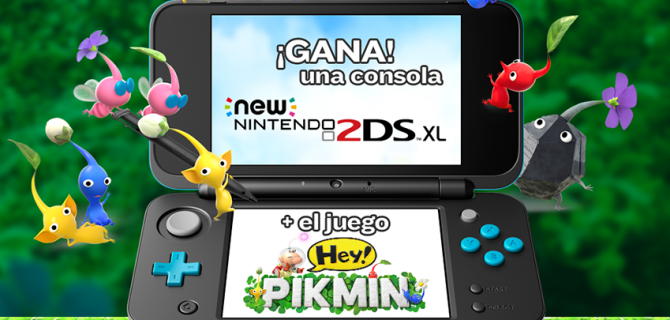 ¡Gana New Nintendo 2DS XL + Hey! Pikmin con un tuit solo hoy!