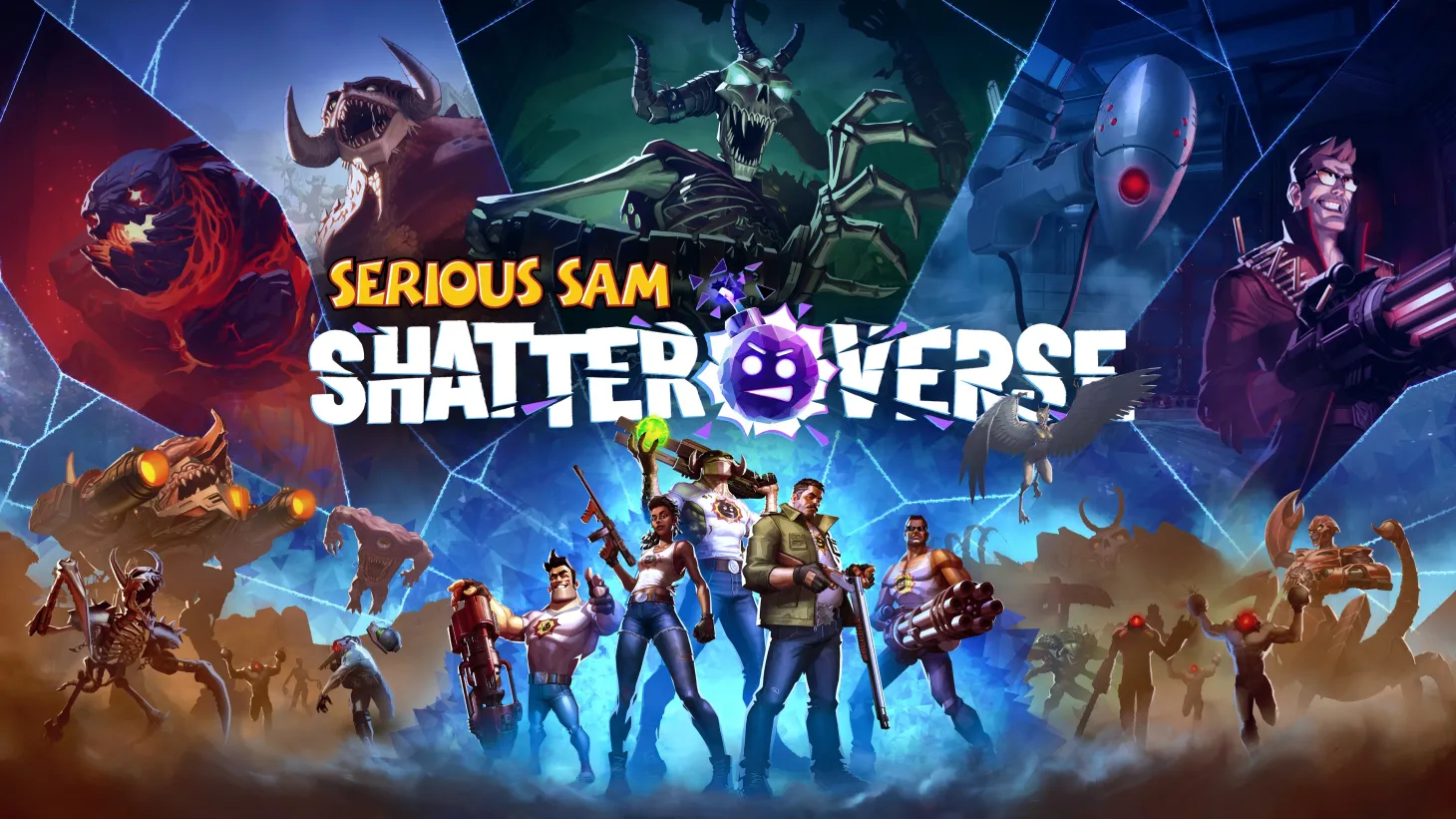 Cinco Sams forman equipo en el nuevo Serious Sam: Shatterverse