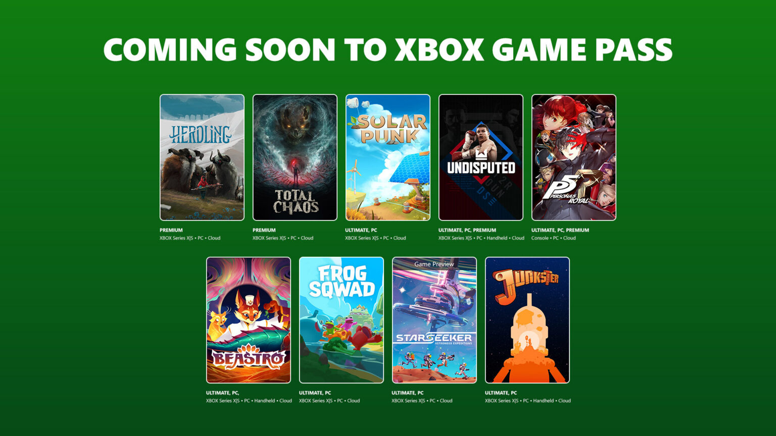 Ha llegado la hora de otra ronda de nuevas incorporaciones en Game Pass