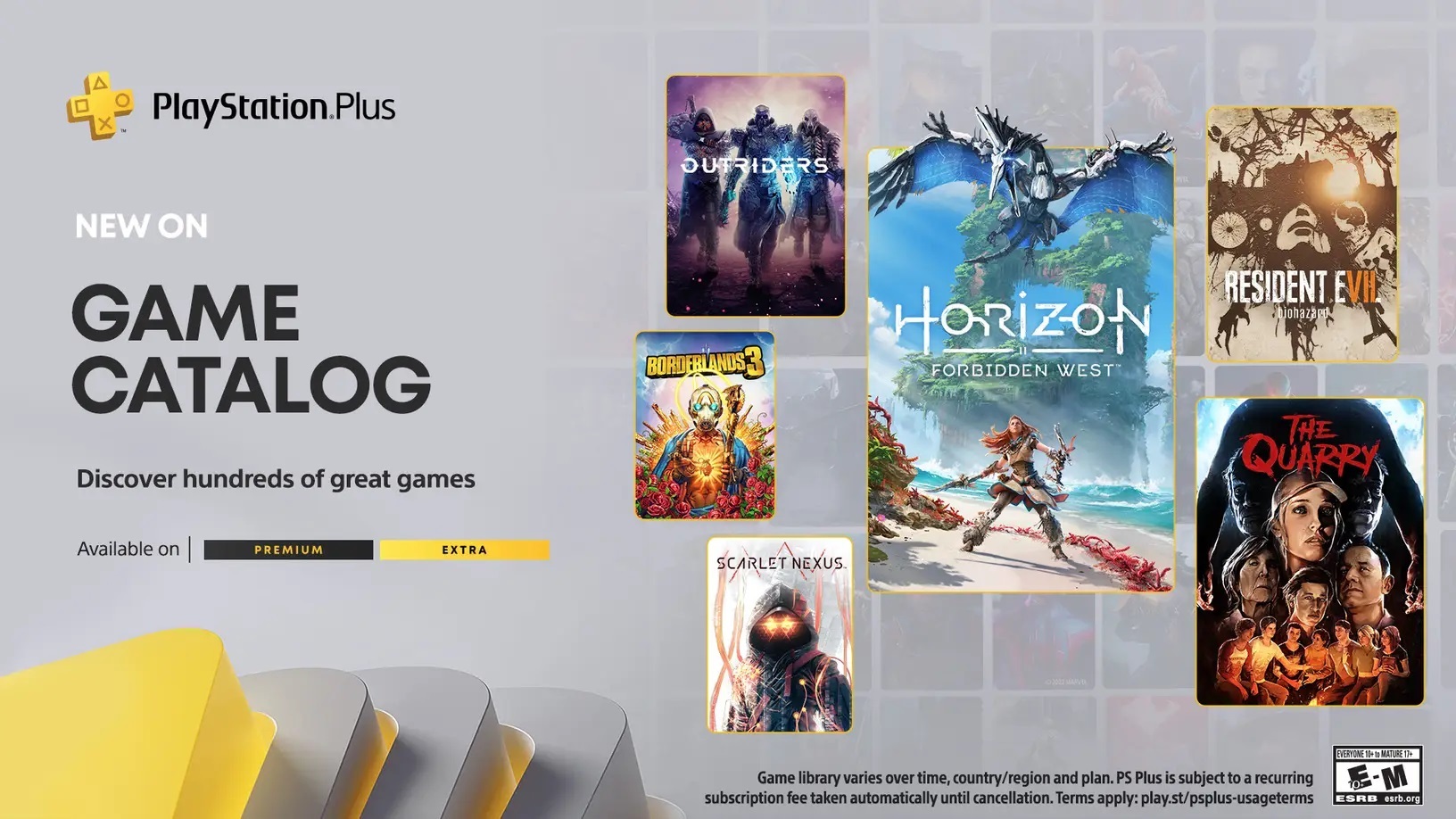 Official: Horizon Forbidden West, Resident Evil 7 and Borderlands 3 on PlayStation Plus