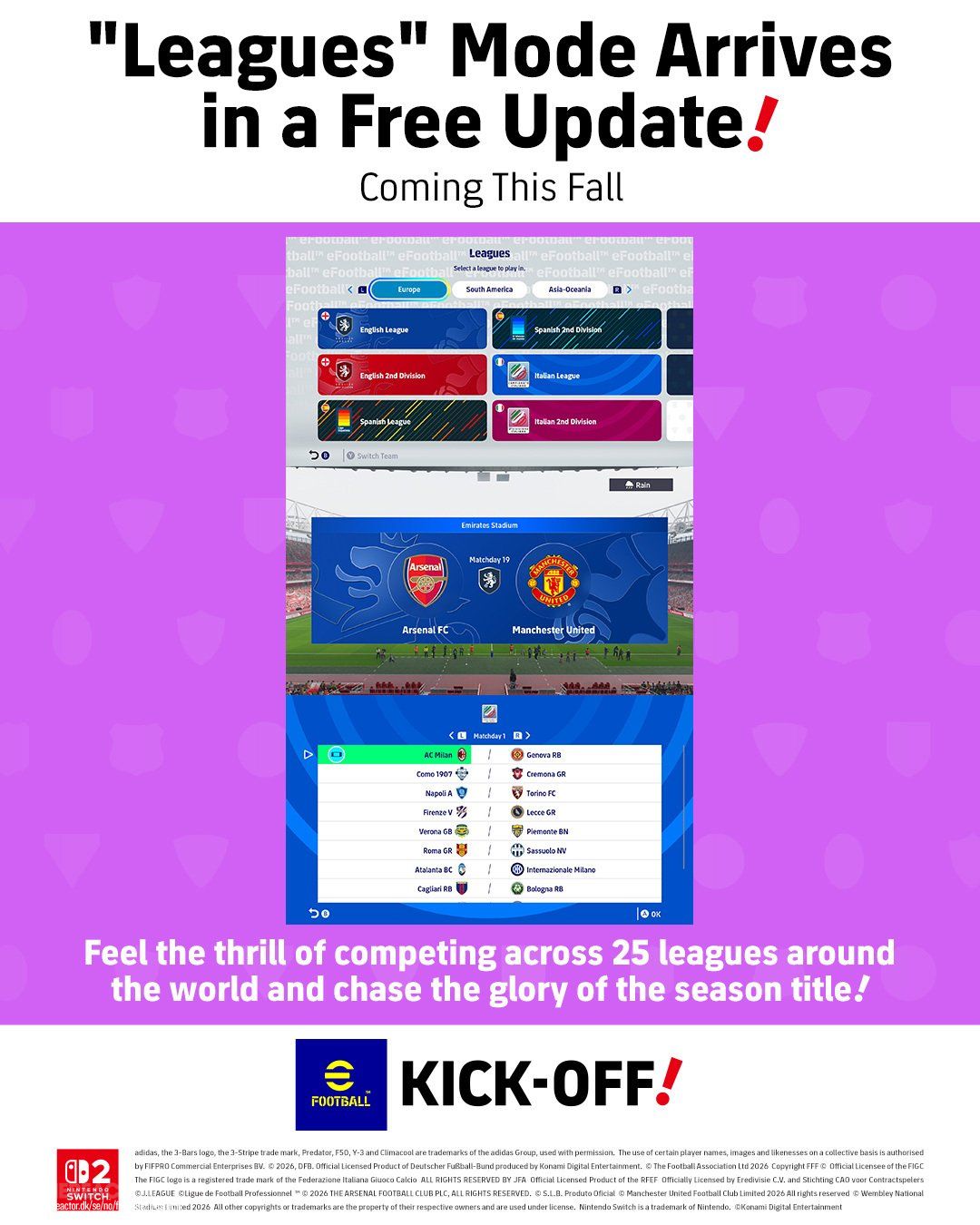 OFICIAL: Konami anuncia la M̶a̶s̶t̶e̶r̶ League para eFootball Kick-Off!