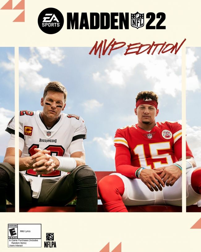 Tom Brady y Patrick Mahomes son la portada de Madden NFL 22