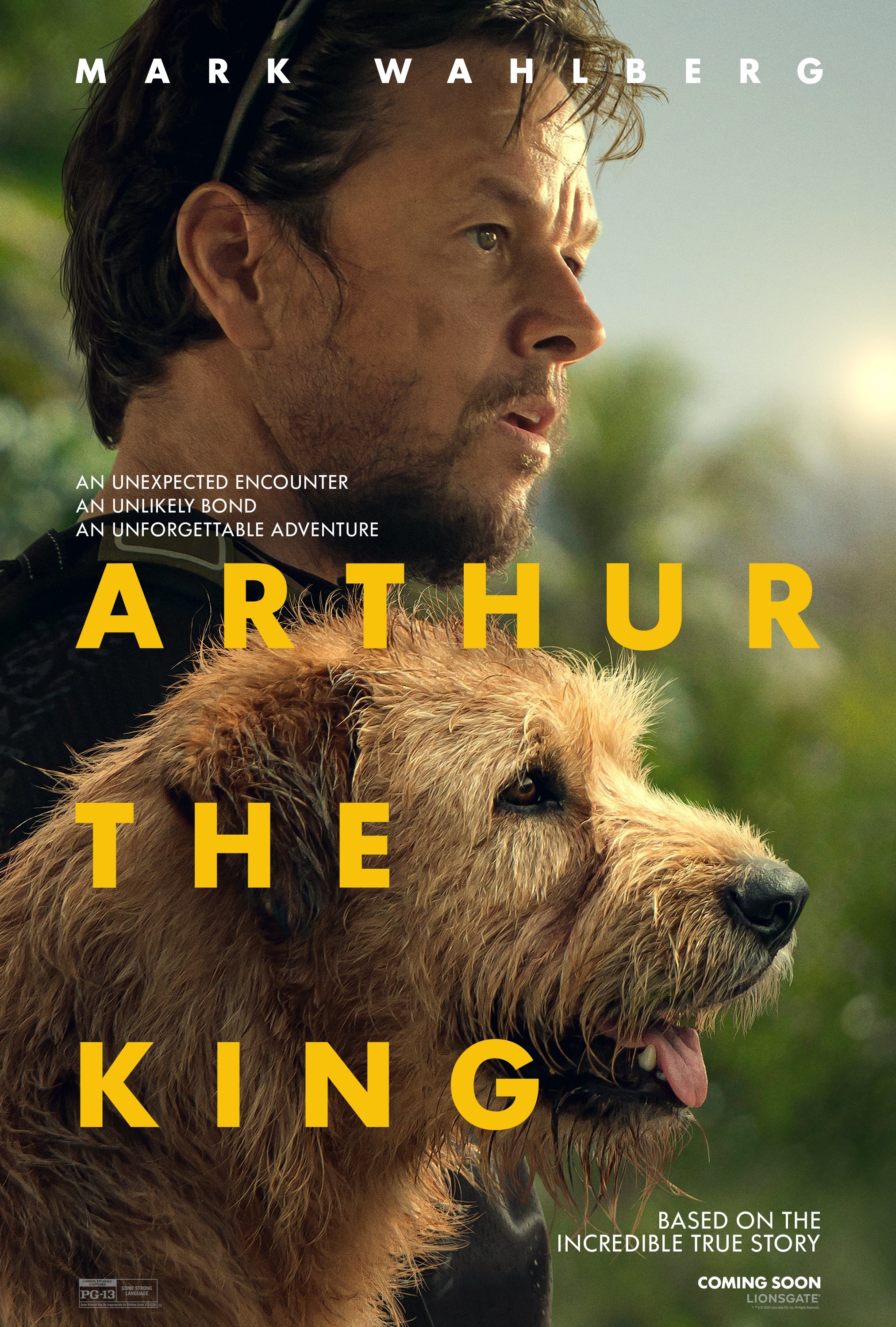 Mark Wahlberg se une a un perro callejero increíble en Arthur the King