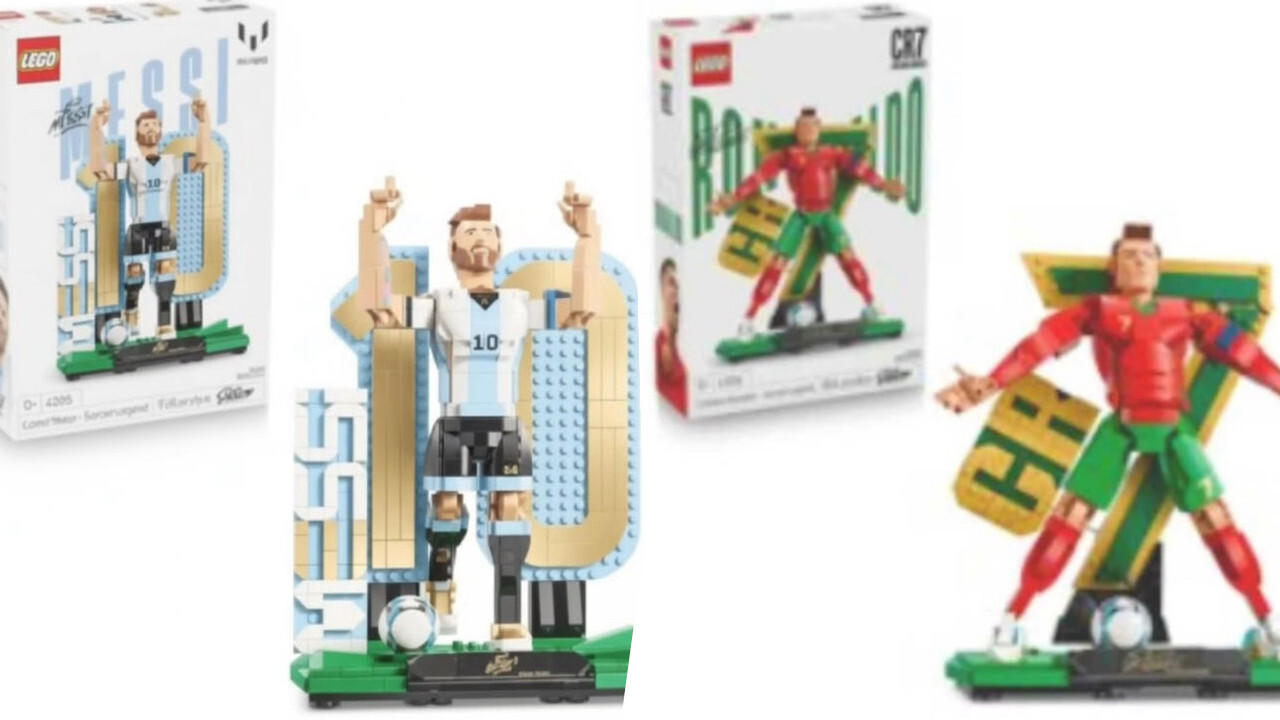 Leo Messi y Cristiano Ronaldo en estatuas LEGO: imágenes filtradas y primeros detalles