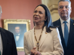Machado dice que entreg&oacute; a Trump su medalla del premio Nobel de la Paz