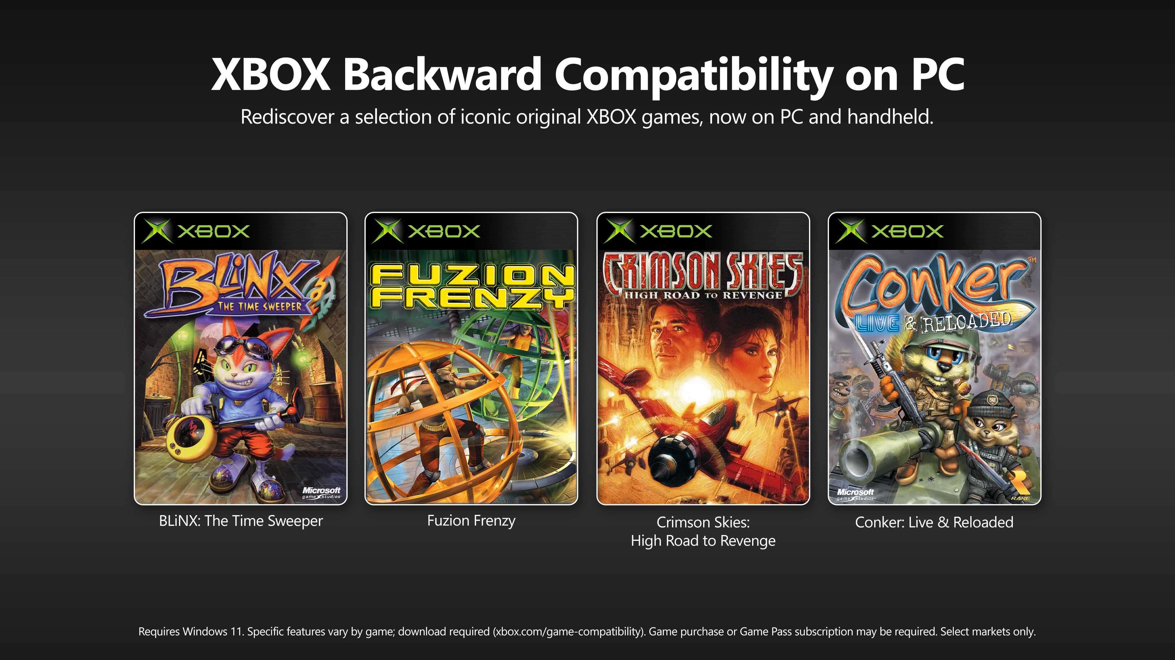 Xbox presenta la compatibilidad con versiones anteriores para PC, devolviendo a la vida a los clásicos