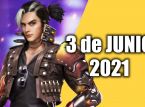 Códigos Free Fire de hoy 3 de junio de 2021 y sus recompensas gratis