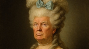 Nuevo post de la IA de Trump... Esta vez, del gobernador de California representándole como María Antonieta