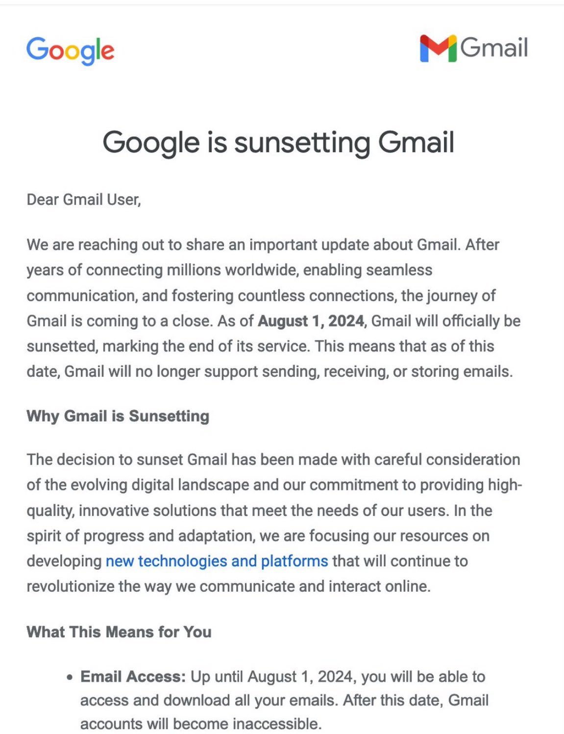 La imagen de una aparente puesta de sol de Gmail de Google se hace viral