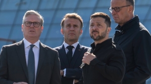 Zelensky se reúne con Starmer, Macron y Merz en Londres