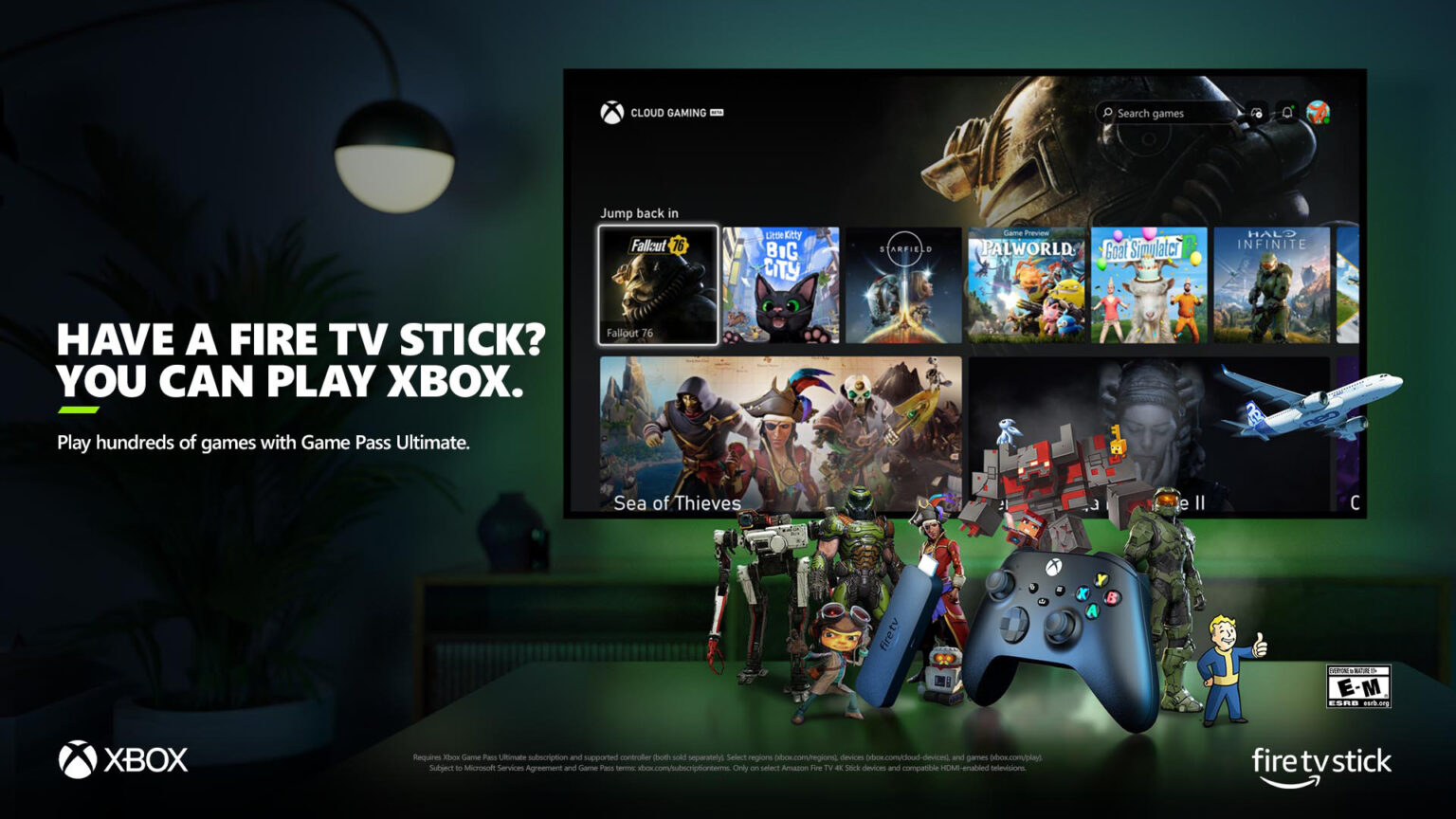 En julio podrás jugar a Xbox Game Pass por streaming con un Fire TV Stick