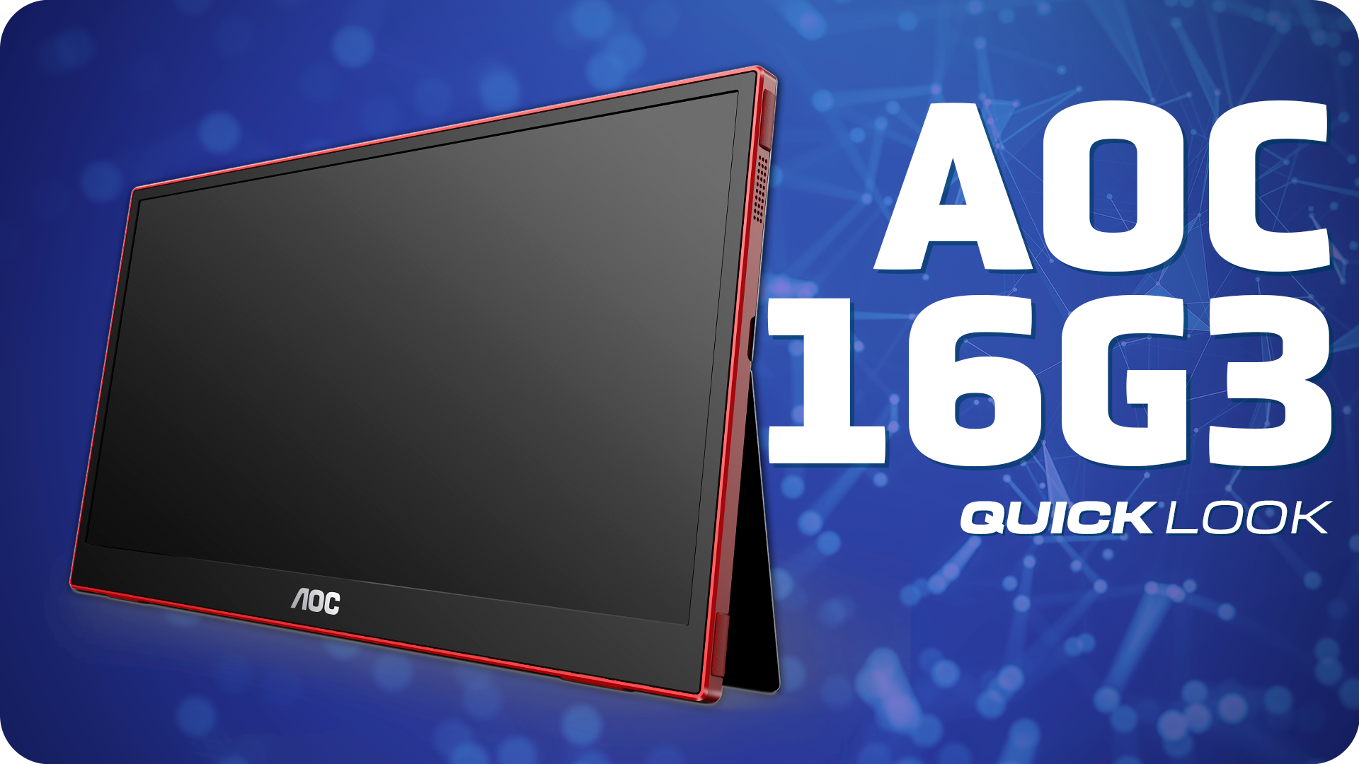 El monitor 16G3 de AOC está hecho para jugar en portátil