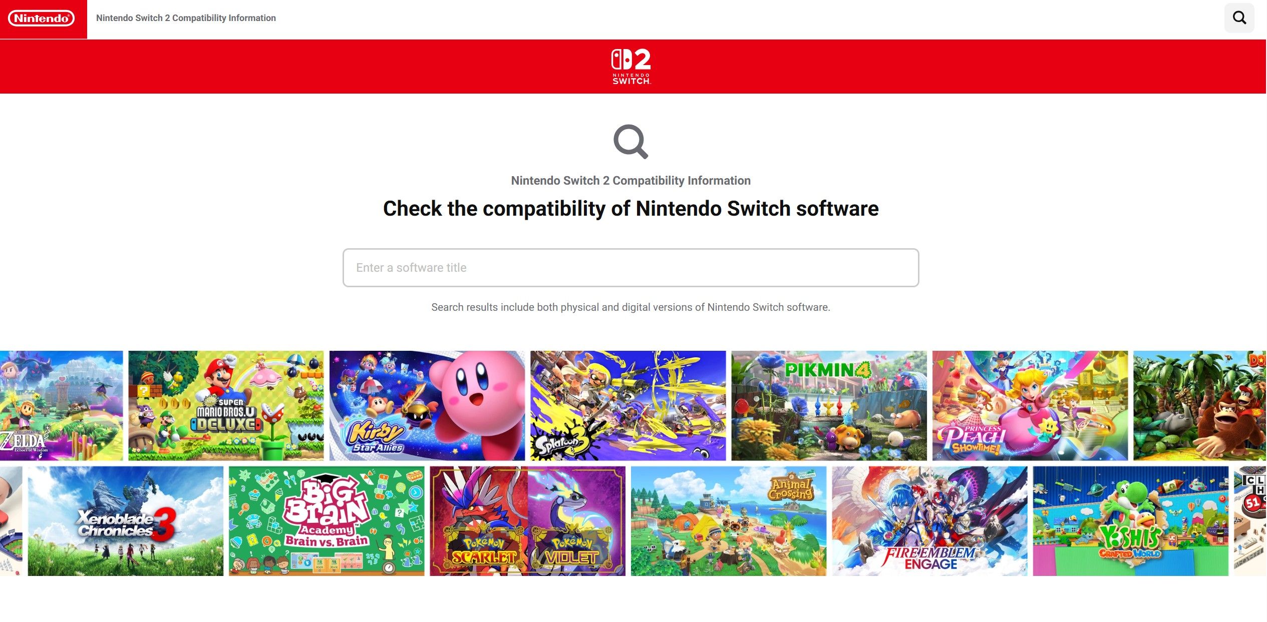 ¿Este juego es compatible entre Nintendo Switch y Nintendo Switch 2? Nintendo pone a disposición de indecisos una web para comprobarlo y facilitar la búsqueda de regalos en navidades