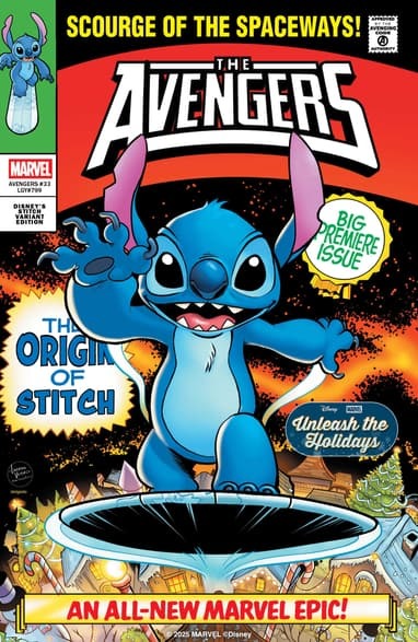 Stitch vuelve para adornar las portadas de varios cómics Marvel de próxima aparición