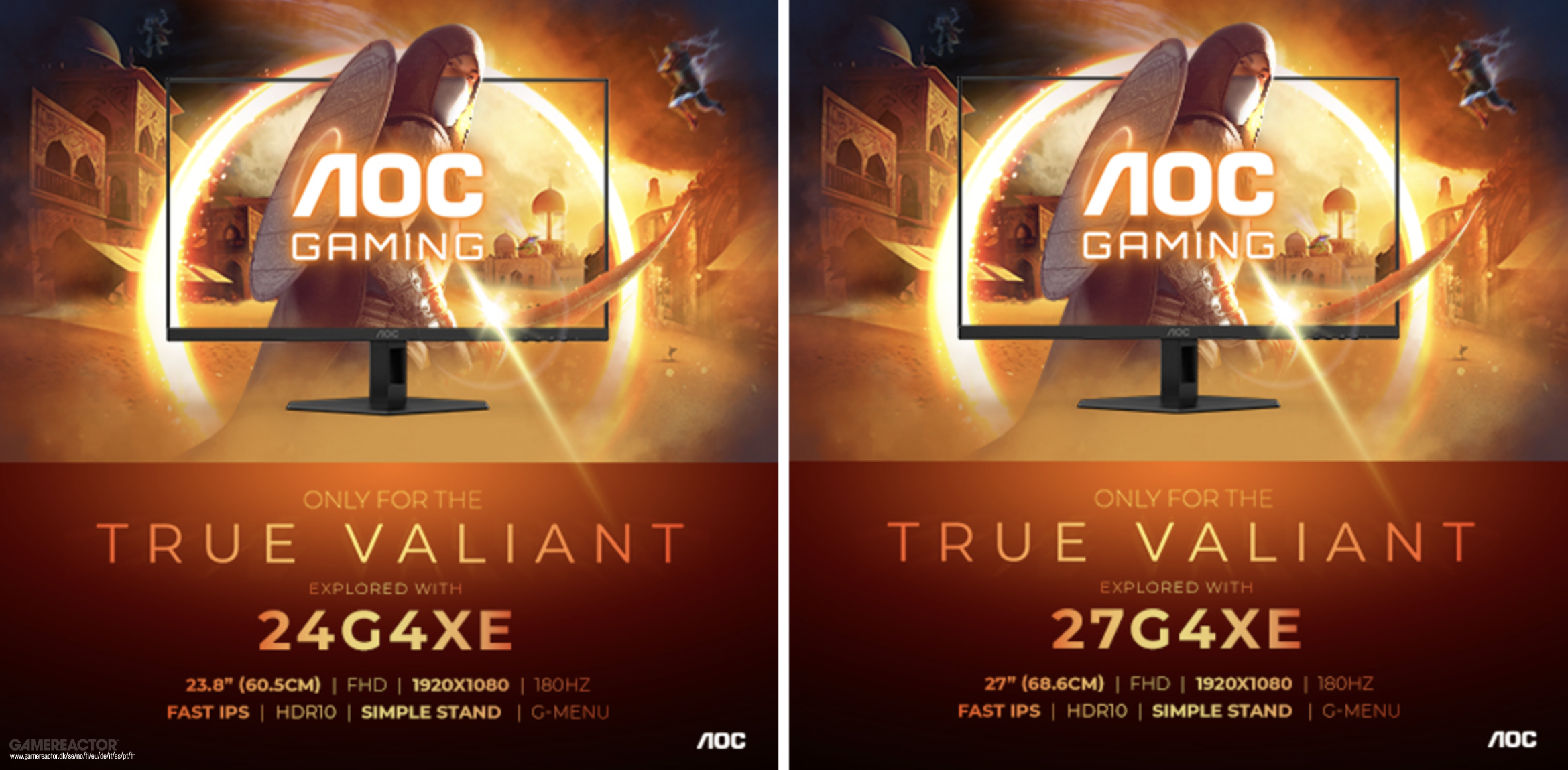 AGON by AOC añade dos monitores nuevos a su serie G4