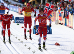 Klaebo gana su quinta medalla de oro en los Juegos Ol&iacute;mpicos de Invierno en esqu&iacute; de fondo por equipos masculino